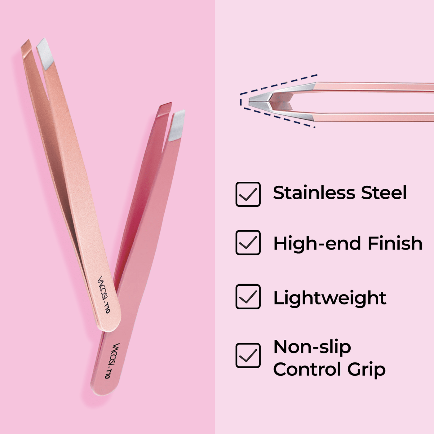 DIY Slanted Tweezers | Precision Tool for Brows, Facial Hair, and Splinters