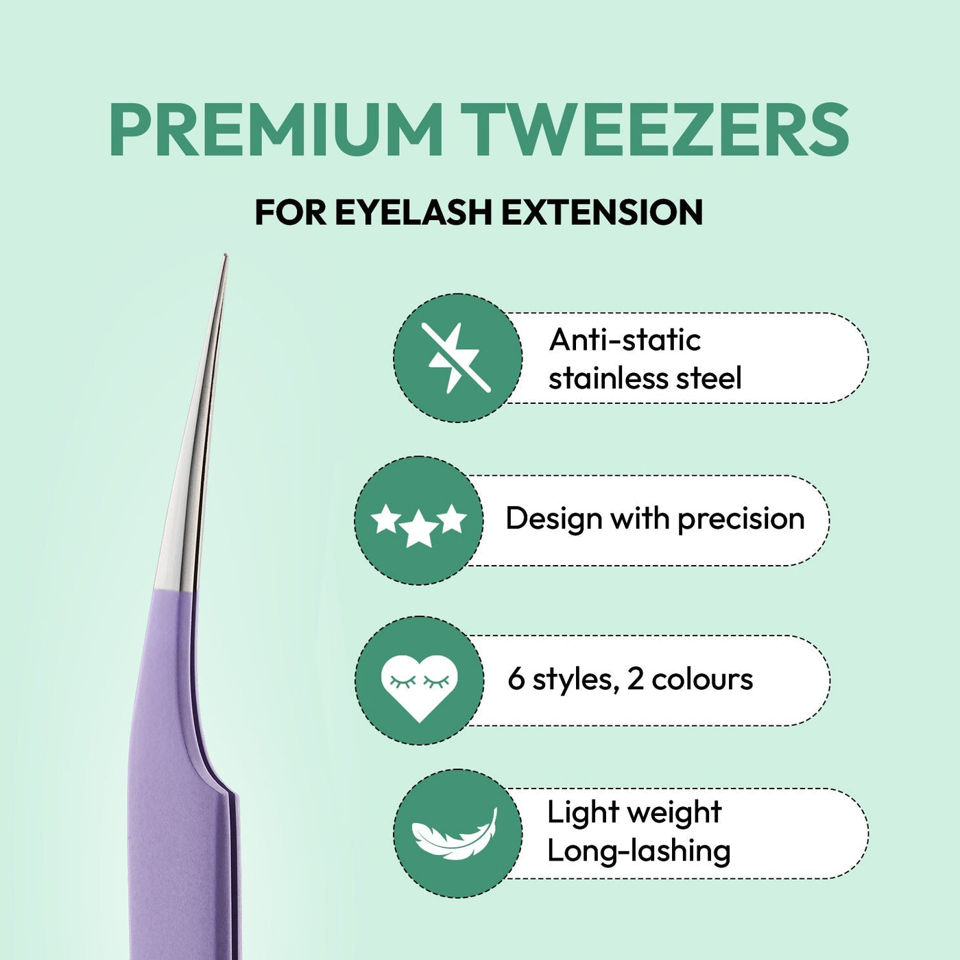 Straight Isolator Tweezers