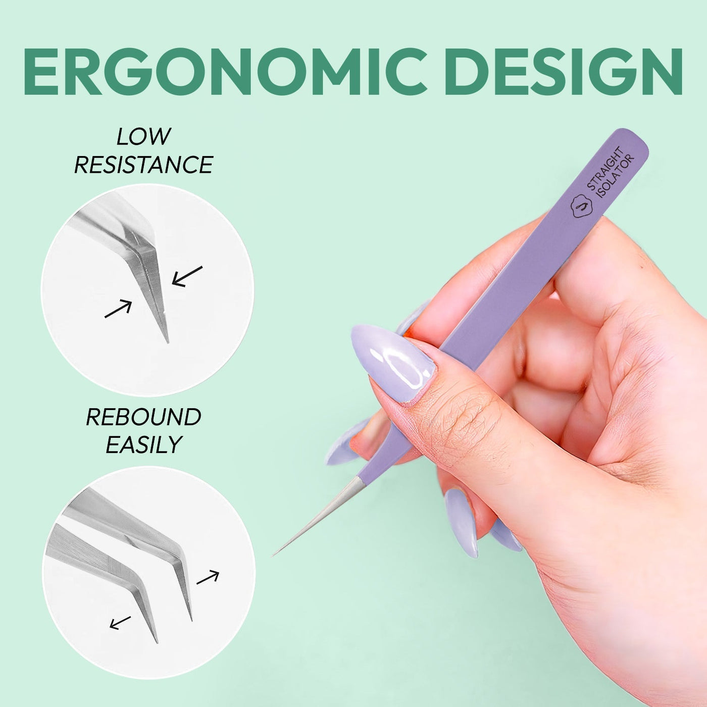 Straight Isolator Tweezers