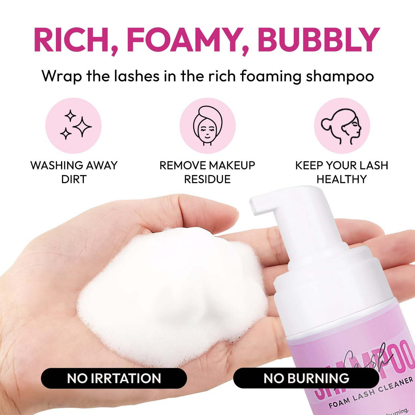 Milash Shop Shampoo - Foam Lash Cleaner