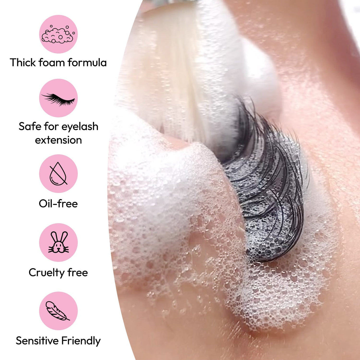 Milash Shop Shampoo - Foam Lash Cleaner